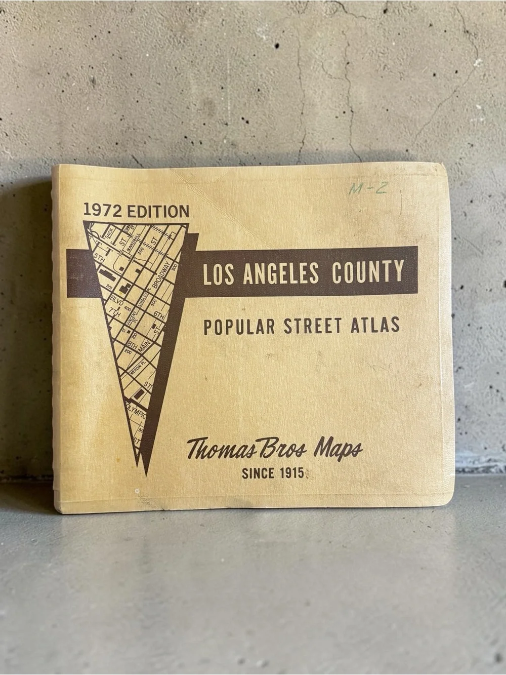 Thomas Bros Maps Los Angeles County Popular Street Atlas 1972 Edition California